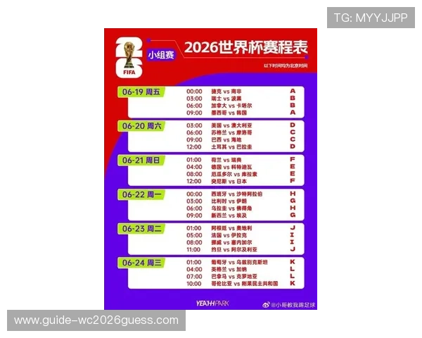 2026年美加墨世界杯赛程安排最新更新,比赛时间地点全掌握