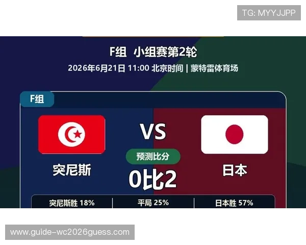 2026年世界杯突尼斯对阵日本比赛直播入口官方渠道及观看指南